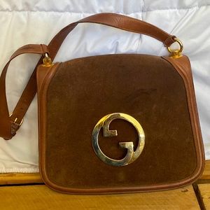 Vintage Gucci messenger bag all suede